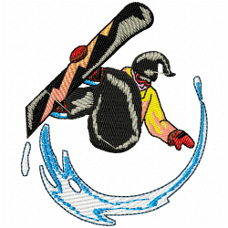 Ski Embroidery Design 9 Ski Embroidery Design 9